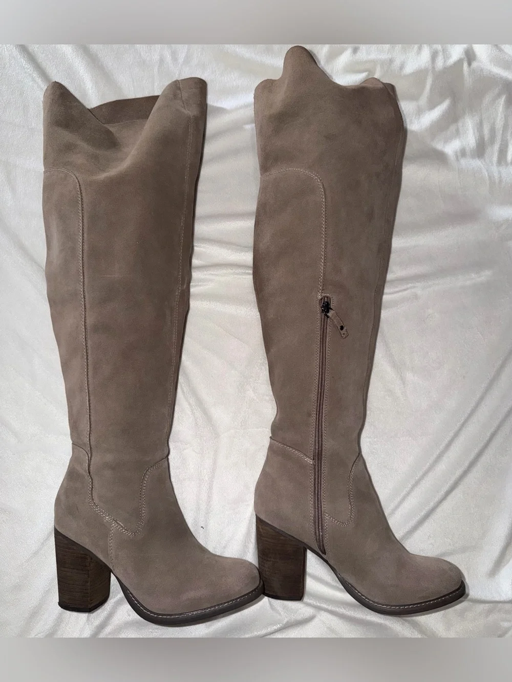 Women's Over-the-Knee Wide Calf Suede Upper Boots